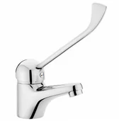 Baterie umywalkowe - Deante BOJ 021C BATERIA JOKO CLINIC CHROM UMYWALKOWA STOJąCA Z ZAMKNIęCIEM ODPłYWUZ DżWIGNIą CLINIC - miniaturka - grafika 1