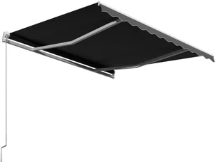 vidaXL Ręcznie zwijana markiza, 300 x 250 cm, antracytowa vidaXL - Markizy - miniaturka - grafika 3