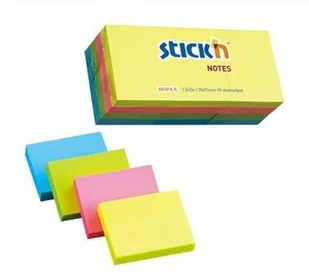 Stick'n Karteczki samop. STICK'N 38x51 - mix neon 4 kol. - Notesy i bloczki - miniaturka - grafika 2