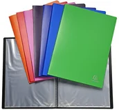 Teczki i skoroszyty - Exacompta Exacompta 8820E 10-pak premium teczka, nieprzezroczysta, wykonana z nieprzezroczystego plastiku DIN A4 z 20 przezroczystymi kieszeniami, różne kolory 8820E - miniaturka - grafika 1