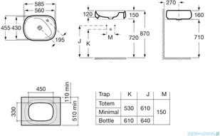 Roca ROCA TEMPO SZCZOTKA WC METALOWA STOJĄCA A817038001 - Umywalki - miniaturka - grafika 2