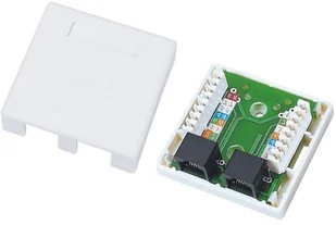 ALANTEC Gniazdo natynk UTP 2xRJ45 kat.5e GN002 GN002 - Kable miedziane - miniaturka - grafika 3