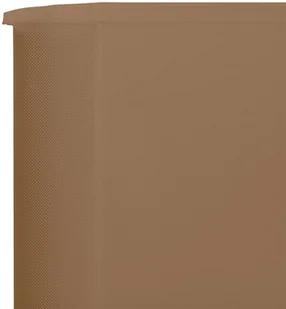 vidaXL Parawan 3-skrzydłowy z tkaniny, 400x160 cm, taupe vidaXL - Parawany - miniaturka - grafika 10