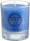 Kinder party - Palm Light 4041678004255 czakra świeca, visuddha, wysokość ok. 6 cm, zestaw 4 szt., jasnoniebieska 4041678004255 - miniaturka - grafika 1