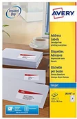 Dodatki do drukarek i skanerów - Avery Etykiety adresowe tusz do drukarki atramentowej drukarki Biały J8160-25 - miniaturka - grafika 1