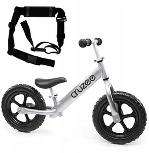 Cruzee rowerek biegowy srebrny Pasek Gratis - Rowerki biegowe - miniaturka - grafika 3