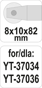 Yato NÓŻ WYMIENNY DO GLAZURY FI 8 MM NA ROWKOWANYM TRZPIENIU YT-37038 ZYSKAJ RABAT 30 ZŁ YT-37038 - Narzędzia glazurnicze - miniaturka - grafika 3