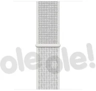 Akcesoria do pulsometrów i zegarków sportowych - Apple Opaska sportowa Nike w kolorze śnieżnobiałym do koperty 44 mm - miniaturka - grafika 1