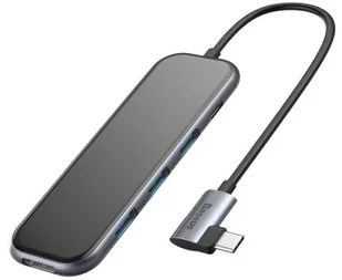 Baseus Hub  CAHUB-BZ0G 3x USB 3.0 kolor ciemnoszary) - Huby USB - miniaturka - grafika 3