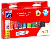 Przybory szkolne - Colart Germany Colart Germany, zestaw farb tempera, 10 kolorów - miniaturka - grafika 1