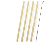 Słomki do napojów - H&H Lifestyle H&H Lifestyle - H&h Lifestyle  -  Słomki Bambusowe do Napojów + Szczoteczka, 4 Szt. - miniaturka - grafika 1