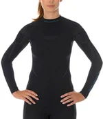 Bluzy narciarskie - Brubeck Bluza thermo ls13100 czarny BLUZA DAM THERMO M CZARNE - miniaturka - grafika 1