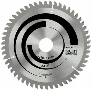 Bosch tarcza tnąca 190x20 54Z Multi Material - Tarcze do pił - miniaturka - grafika 4