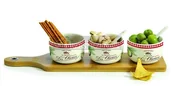 Miski i półmiski - Nuova Cer Easy life r2s ZESTAW "PARTY TIME" 3 MISECZKI DO PRZEKĄSEK NA DESCE - Maitre Fromager (894 MAFR) - miniaturka - grafika 1