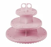 Kinder party - Ibili 827600 etażerka, idealna do babeczek/ babeczek na patyku (Cakepops), tworzywo sztuczne, otwory na 48 patyczków 827600 - miniaturka - grafika 1