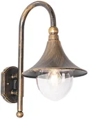 Lampy ogrodowe - QAZQA Klasyczny kinkiet zewnętrzny antyczne złoto IP44 - Daphne - miniaturka - grafika 1