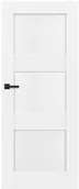 Drzwi wewnętrzne - Drzwi pełne Tre 90 prawe białe SWHF000132KF - miniaturka - grafika 1