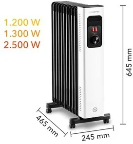 TROTEC Grzejnik olejowy TRH 27 E - Ogrzewanie przenośne - miniaturka - grafika 2