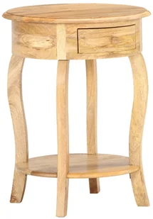 vidaXL Stolik boczny, 37x37x61 cm, lite drewno mango vidaXL - Ławy i stoliki kawowe - miniaturka - grafika 7