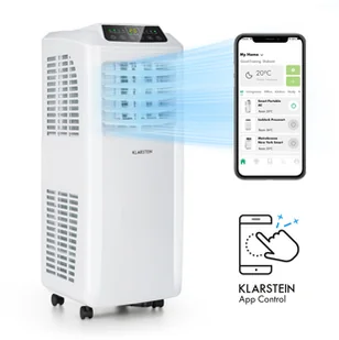 Klarstein Pure Blizzard Smart 7k, klimatyzator przenośny, 7000 BTU/2,1 kW, klasa efektywności energetycznej, A, pilot zdalnego sterowania DXJ2-PureBlzdSmrt7Kw - Klimatyzatory Klarstein Pure Blizzard Smart 7k, klimatyzator przenośny, 7000 BTU/2,1 kW, klasa efektywności energetycznej, A, pilot zdalnego sterowania DXJ2-PureBlzdSmrt7Kw - Klimatyzatory - miniaturka - grafika 1