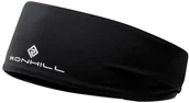 Czapki i chusty sportowe męskie - RONHILL RONHILL Opaska na głowę do biegania dwustronna REVERSIBLE REVIVE HEADBAND czarna - miniaturka - grafika 1
