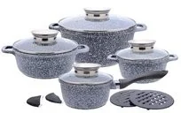 Klausberg Zestaw garnków KLAUSBERG KB-7325 Marmo, 12 elementów - Zestawy garnków i patelni - miniaturka - grafika 2