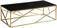 Ławy i stoliki kawowe - Signal Ława w kolorze złotym ESCADA A II, czarny blat z efektem marmuru - miniaturka - grafika 1