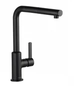 Baterie kuchenne - Kludi L-ine S Bateria kuchenna z wyciąganą wylewką czarny mat 408513975 - miniaturka - grafika 1