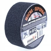 Folie i taśmy malarskie - Taśma Antypoślizgowa schodowa czarna 50mm x 5mb - miniaturka - grafika 1