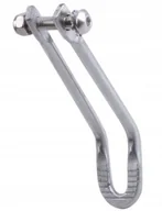 Lampki rowerowe - Lampy Uchwyt przód stal nierdzewna srebrny 380521 - miniaturka - grafika 1