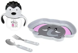 Akuku talerzyk SŁOŃ A0071 - Sztućce dla dzieci - miniaturka - grafika 2