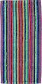 Ręczniki - Cawo Ręcznik Stripes 70 x 140 cm kolorowy ciemny 7048 84 70/140 - miniaturka - grafika 1