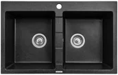Zlewozmywaki - Pyramis SENAR 2 czarny - miniaturka - grafika 1