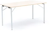 Meble do szkół i przedszkoli - AJ Produkty Wielofunkcyjny stół składany, 1400x700x720 mm, galwanizowany, laminat brzoz - miniaturka - grafika 1