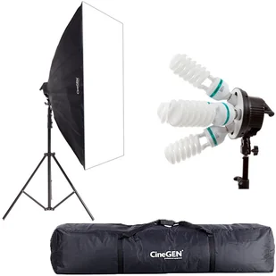 CineGEN Lampa światła stałego SOFTBOX 60x90 5x65W 290cm + torba CGES-69615 - Inne akcesoria studyjne CineGEN Lampa światła stałego SOFTBOX 60x90 5x65W 290cm + torba CGES-69615 - Inne akcesoria studyjne - miniaturka - grafika 1