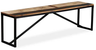 vidaXL Ławka z drewna odzyskanego 160x35x45 cm vidaXL - Ławki do przedpokoju - miniaturka - grafika 8