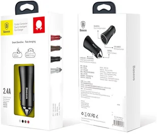 Baseus BASEUS Ładowarka Samochodowa 2x USB QC 3.0 4.8A BS-GC - Ładowarki samochodowe - miniaturka - grafika 18