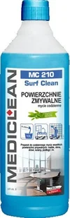 Mediclean Mediclean MC 210 Surf Clean preparat do mycia powierzchni zmywalnych zielona herbata 1L - Dezynfekcja - miniaturka - grafika 2