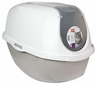 Kuwety dla kotów - Karlie Smart Cat toaleta dla kota z dachem, 52 x 39 x 41 cm, szary - miniaturka - grafika 1