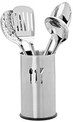 Przybory do gotowania - Relaxdays pomocnik kuchenny zestaw naczyń akcesoria do uchwyt, 5 części, sztućce ze stali nierdzewnej, 4 przybory kuchenne, płyta, płyta, srebrny 10020843 - miniaturka - grafika 1