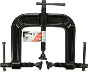 Yato ŚCISK ŚRUBOWY POTRÓJNY 62 X 62 MM 2,5"X 2,5" - Inne urządzenia budowlane - miniaturka - grafika 2
