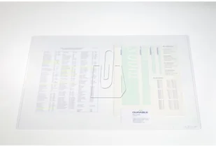 Durable Podkład na biurko Duraglas przezroczysty 530 x 400mm 7112-19 - Podkładki na biurko - miniaturka - grafika 2