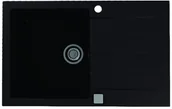 Zlewozmywaki - Alveus Cadit 20 Zlewozmywak granitowy jednokomorowy 79x50 cm czarny 1132026 - miniaturka - grafika 1