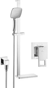 Deante NAC_09EP CASCADA CHROM KOMPLET PODTYNKOWY ANEMON BIS Z ZESTAWEM NATRYSKOWYM - Baterie podtynkowe - miniaturka - grafika 3