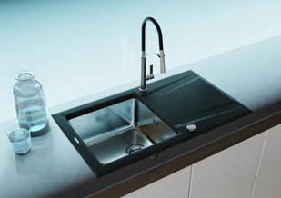 Deante Prime ZSR G113 860x500 mm czarny - Zlewozmywaki - miniaturka - grafika 5