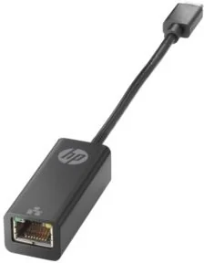 HP USB-C to RJ45 Ethernet Adapter (v7 W66aa) Czarny V7W66AA#AC3 - Adaptery i przejściówki - miniaturka - grafika 2