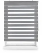 Rolety - Blindecor blindecor ND200 sklep z tkaniny podwójne, w dzień i w nocy, szary, 140 x 180 cm 150430340 - miniaturka - grafika 1