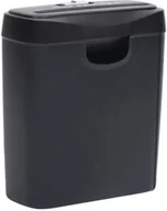 Niszczarki - shumee Niszczarka do papieru, na 6 arkuszy, cięcie w paski czarna - miniaturka - grafika 1