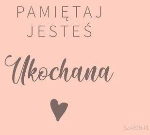 SZARON Magnes na lodówkę - Pamiętaj jesteś Ukochana róż - Szaron - Magnesy - miniaturka - grafika 2