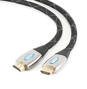 Gembird kabel monitorowy HDMI/HDMI V1.4 HSpeedE 4.5m SZNUR pozł.końcówki PREMIUM (NCS-CN-IVS) - Kable - miniaturka - grafika 5